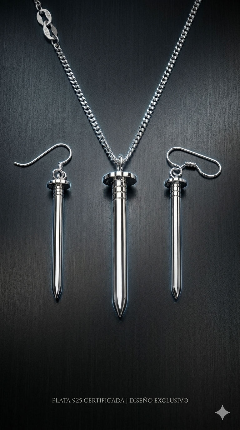 Collar + Aretes Clavo