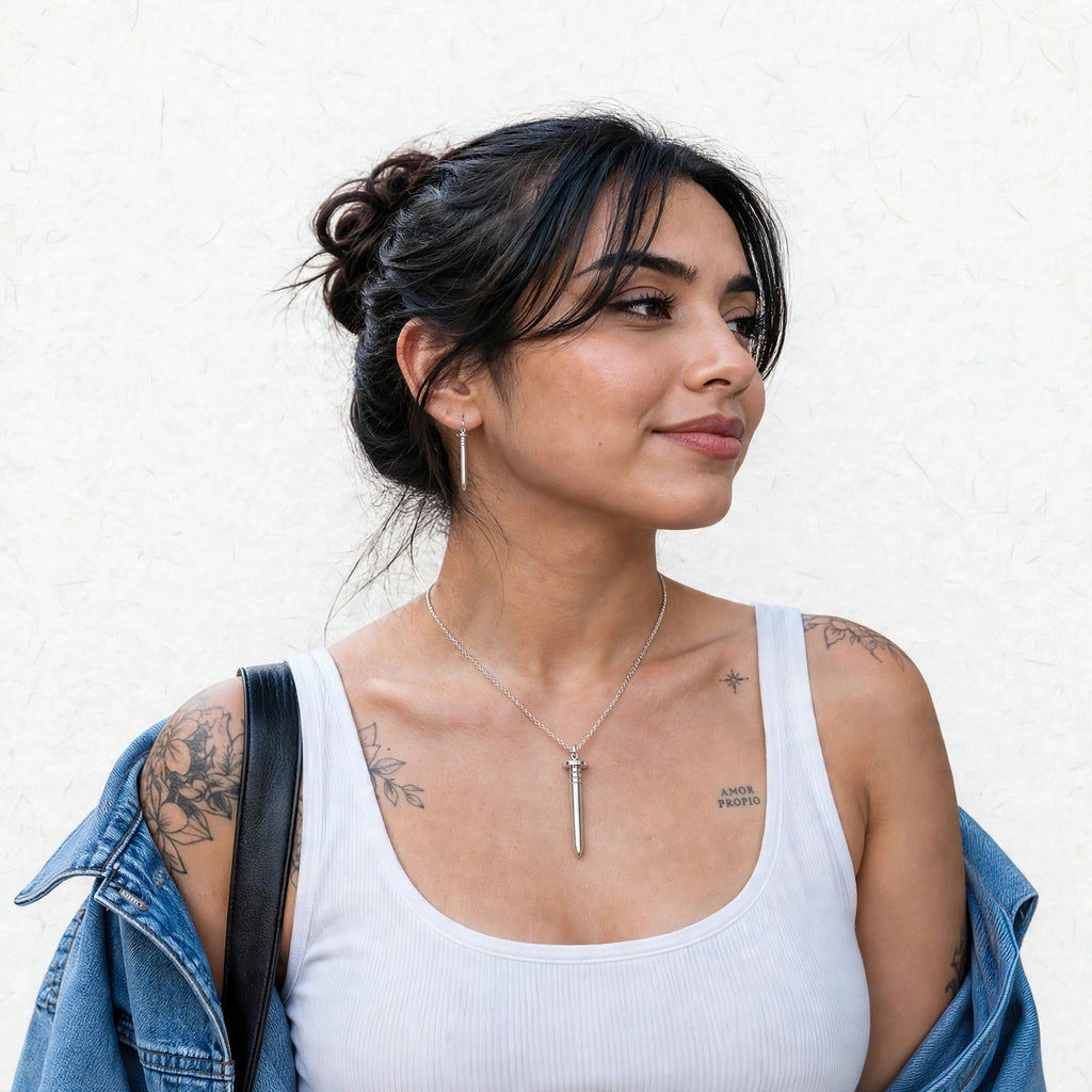 Collar + Aretes Clavo